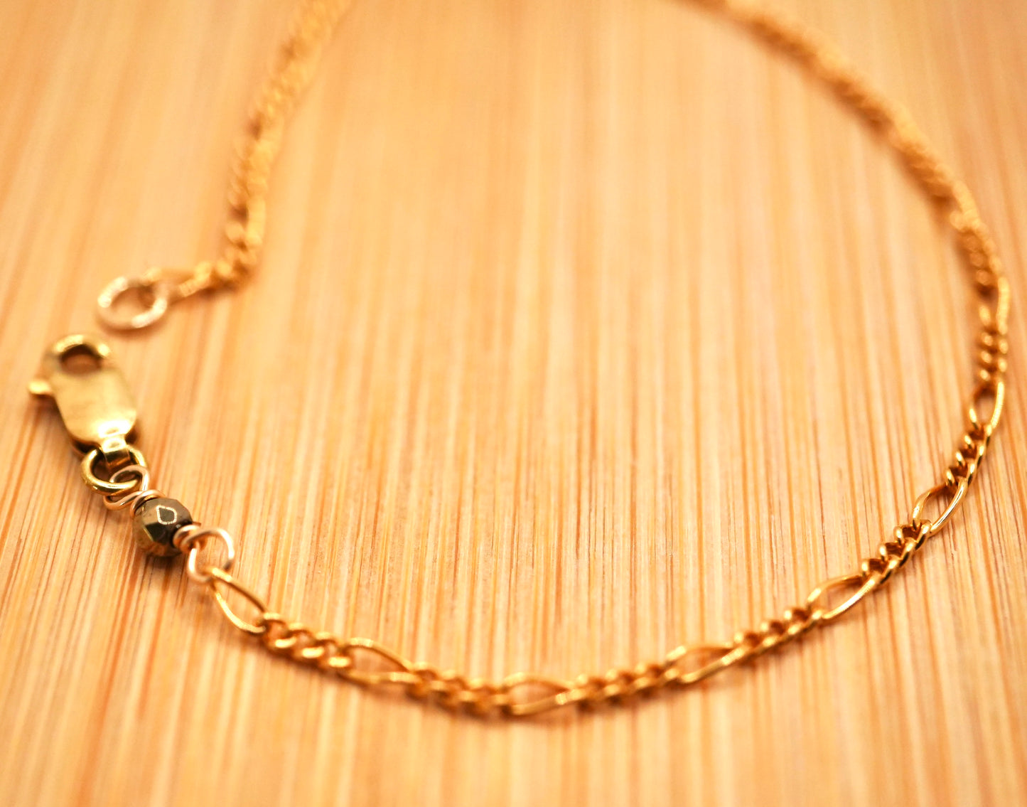 Gold Figaro Chain Bracelet