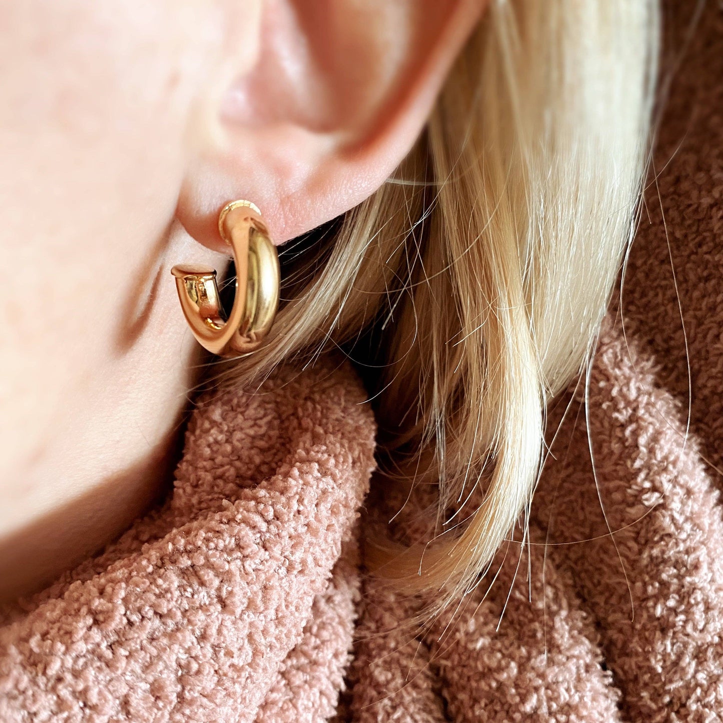 Mini Chubby Hoop Earrings