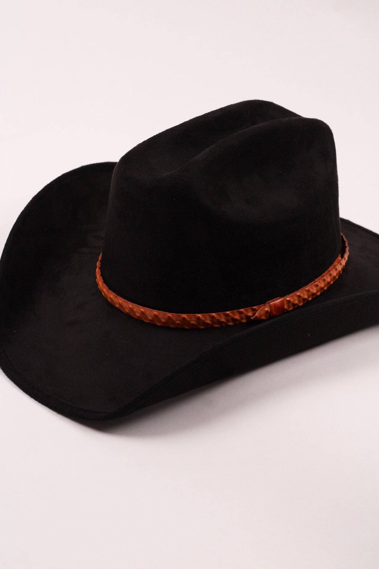 Leather Ostrich Hat Band -Princeton Orange
