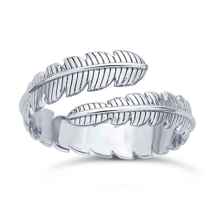 Ring 'Inflight Feather' Sterling Silver
