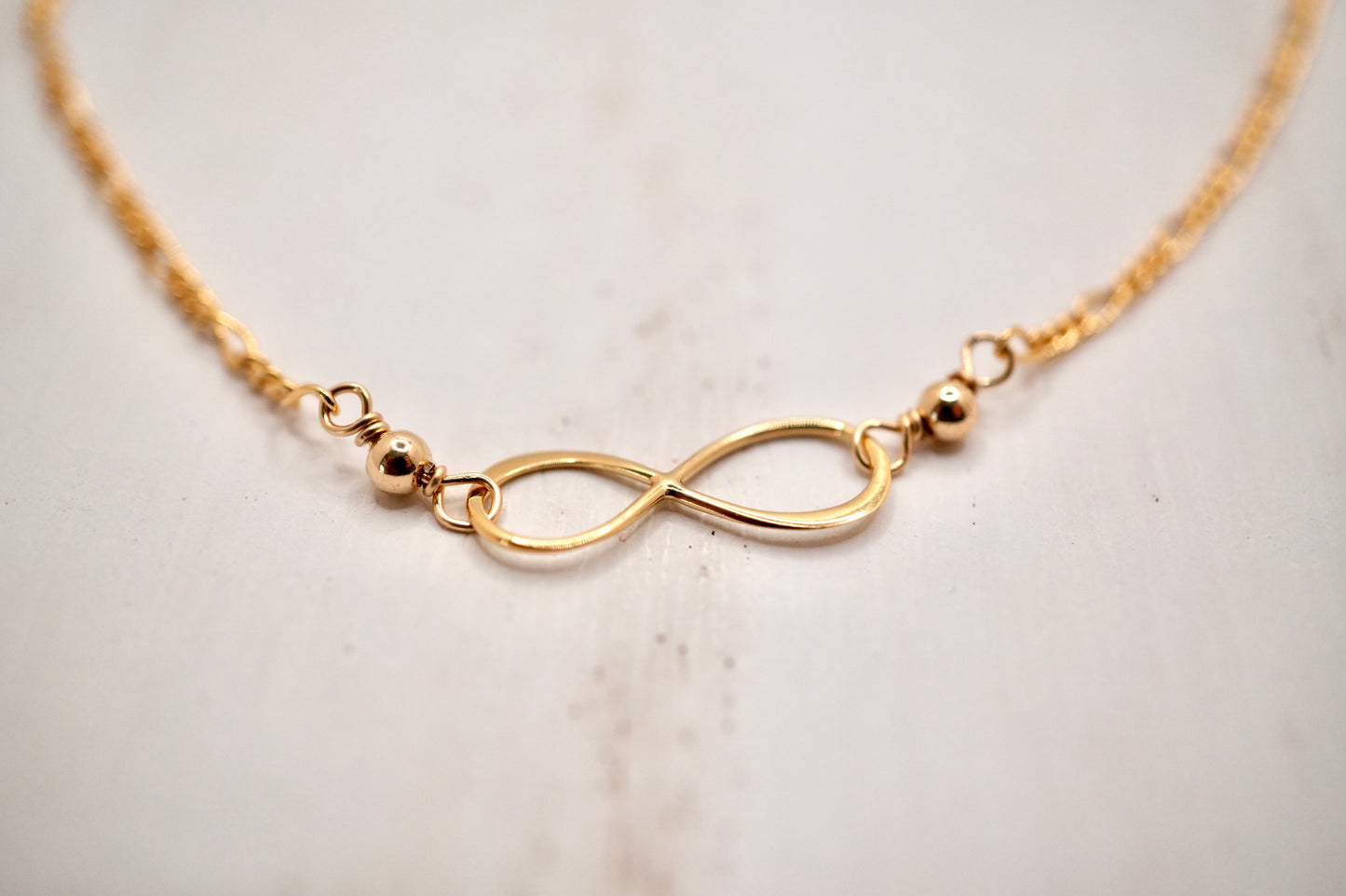 Infinity Loop Gold Necklace