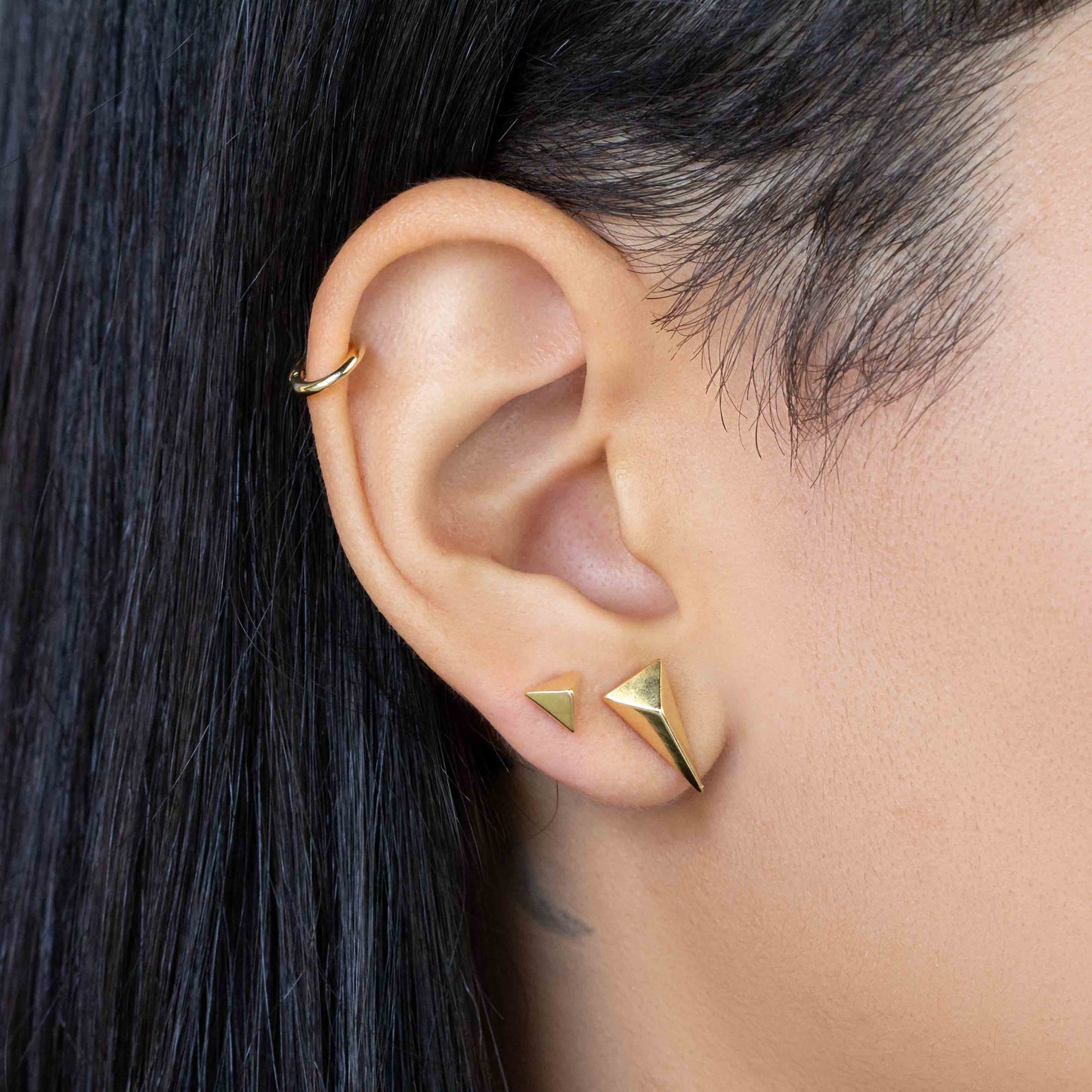 Triangle Stackable Earrings