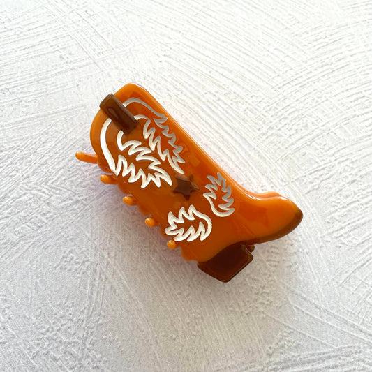 Western Boots Hair Claw Clip