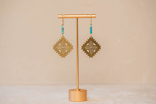 Turquoise Santa Fe Earrings