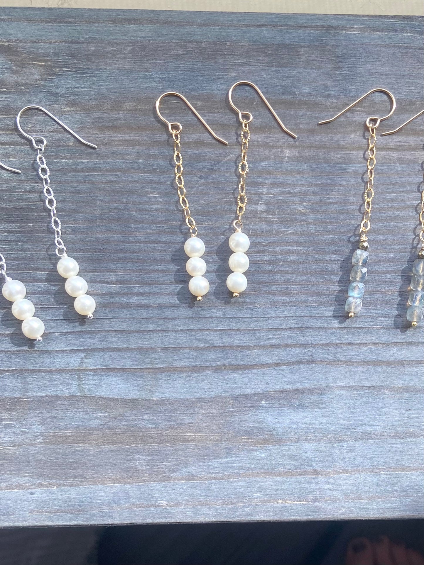 Shooting Star Earrings Pearls