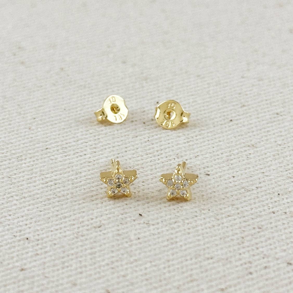 Mini CZ Star Stud Earrings