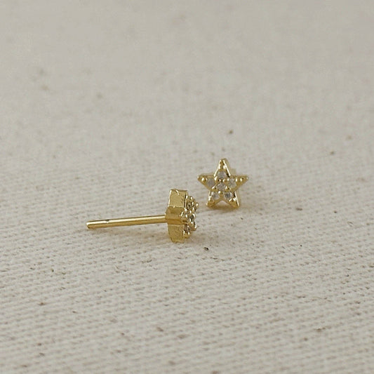 Mini CZ Star Stud Earrings