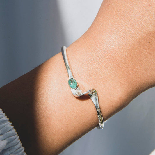 Radiante: Turquoise Aurora Cuff Bracelet