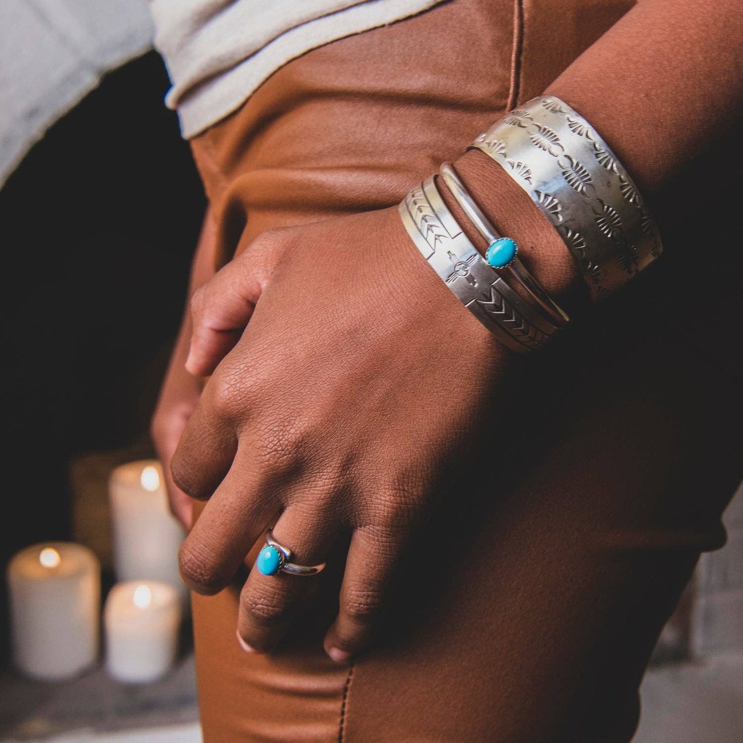 Radiante: Dawn's Light Turquoise Bracelet