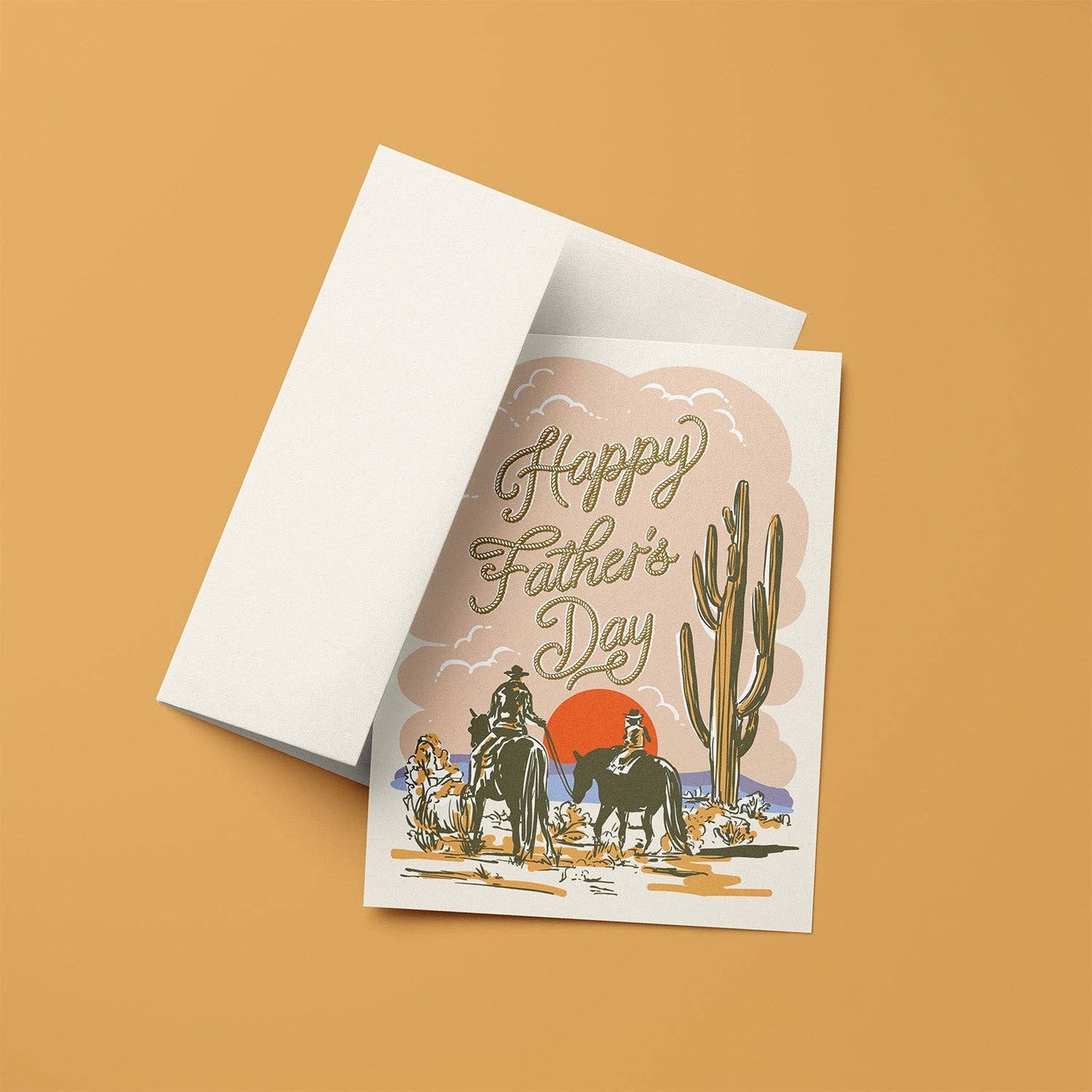 Trail Ride Father's Day A2 Greeting Card
