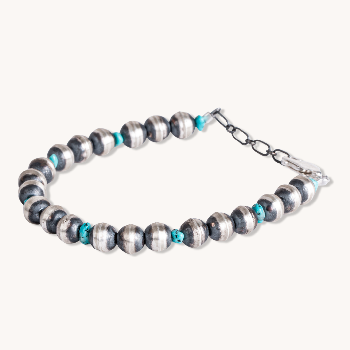 Desert Blossom: Turquoise Grand Pearls Bracelet (7mm)