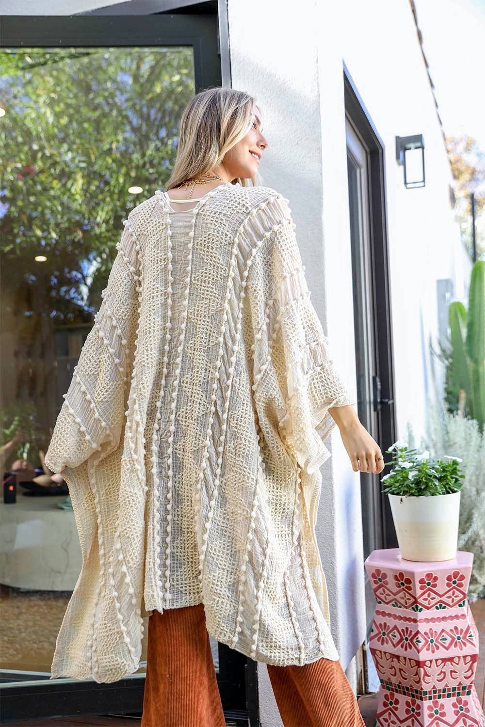 Boho Zig Zag Pattern Kimono