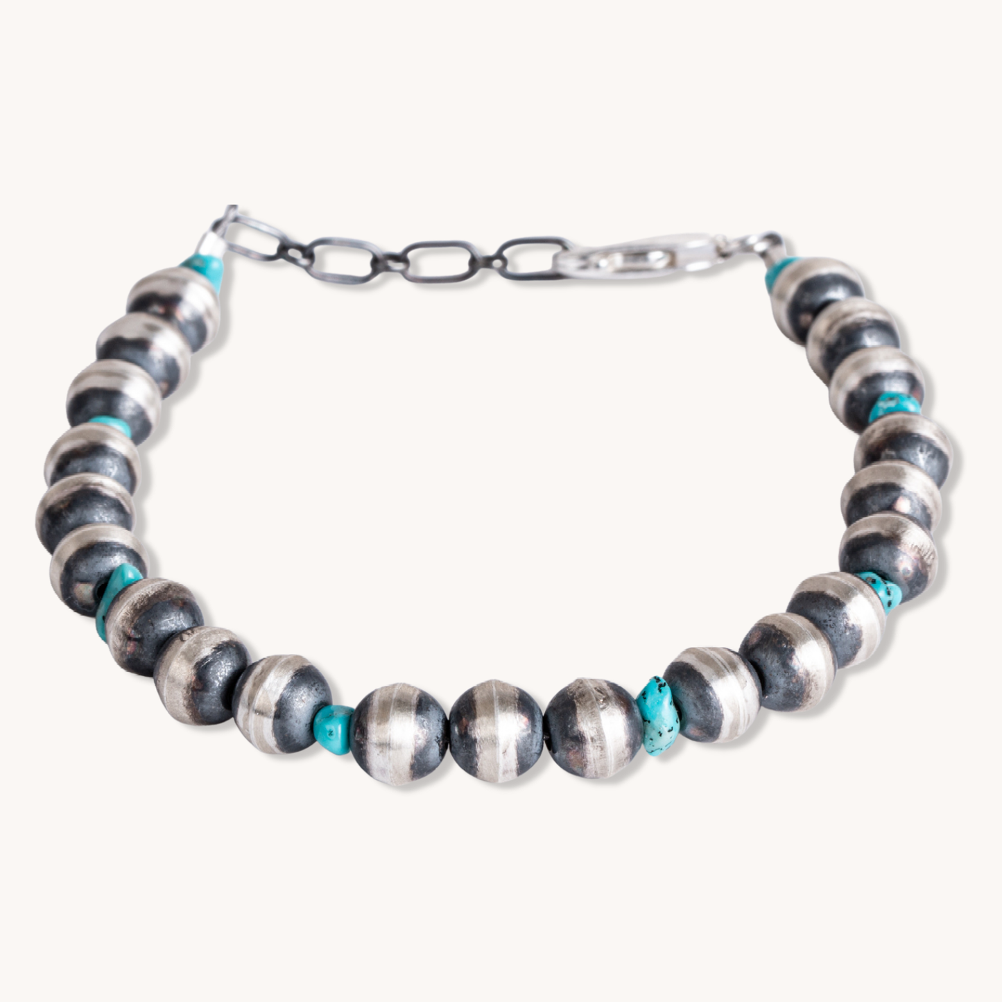 Desert Blossom: Turquoise Grand Pearls Bracelet (7mm)
