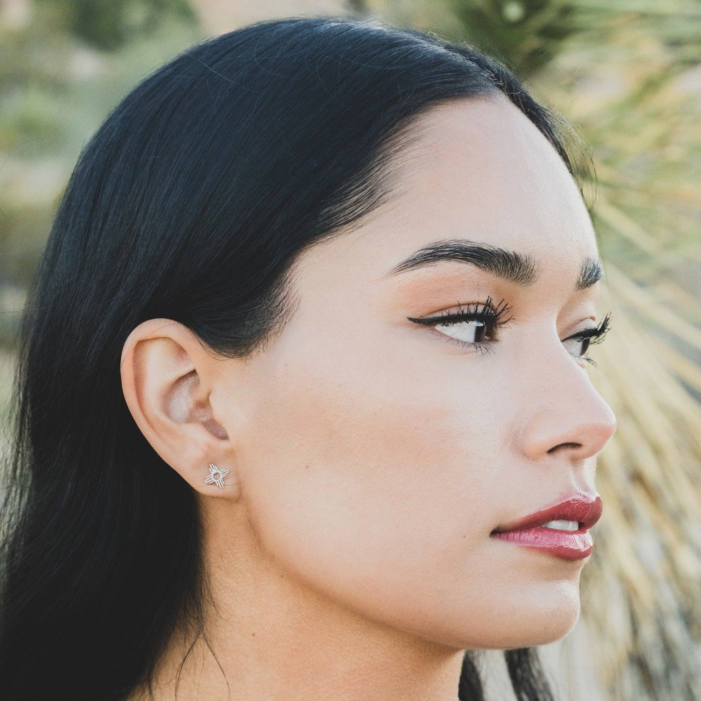 Enchantment: Silver Mini Zia Stud Earrings