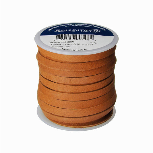 3/16" Deerskin Lace, 50 ft- Leathercraft Supply