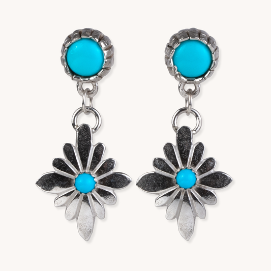 Radiante: Turquoise Stardrop Earrings
