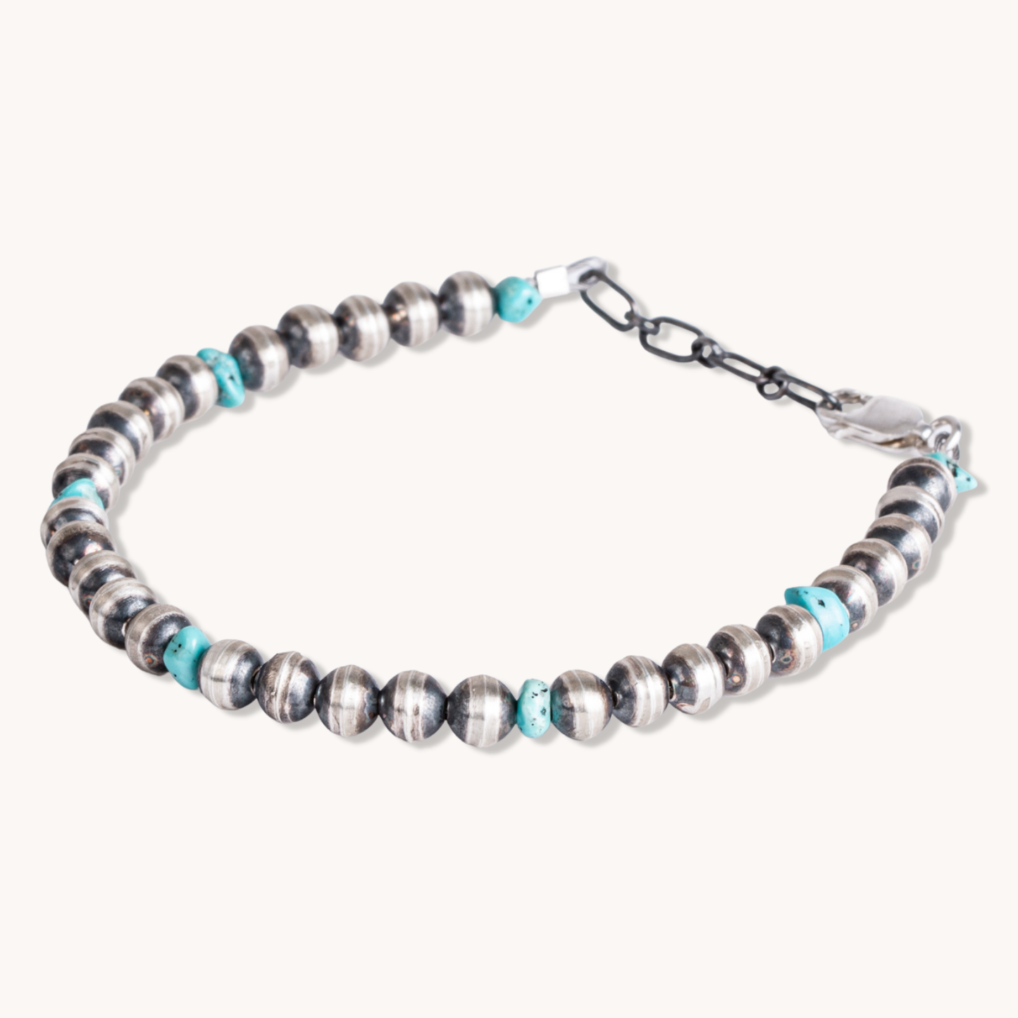Desert Blossom: Turquoise Classic Pearls Bracelet (5mm)