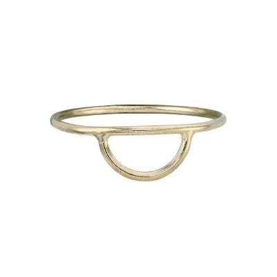Gold Half Moon ring