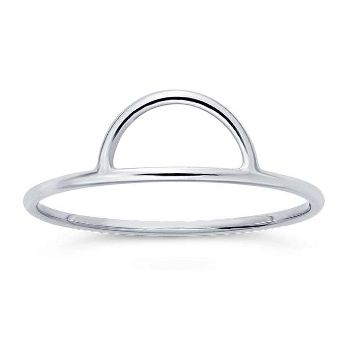 Ring Half Moon Silver