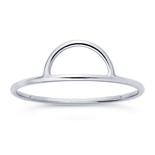 Ring Half Moon Silver