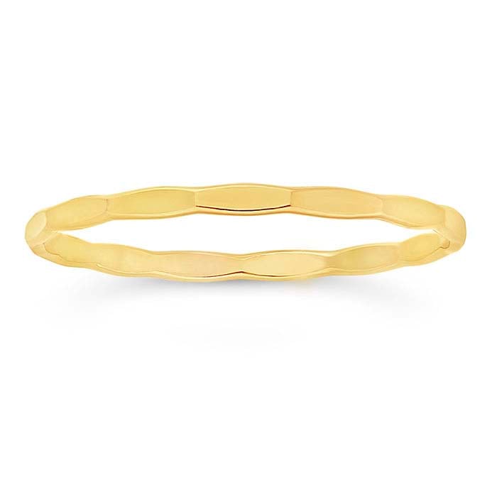 Ring - ‘Flat Hammered’ Gold-Filled