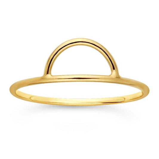 Ring Half Moon Gold-Filled