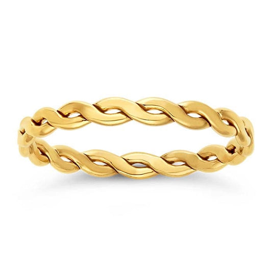 Ring 'Woven Rope' Gold-Filled Band