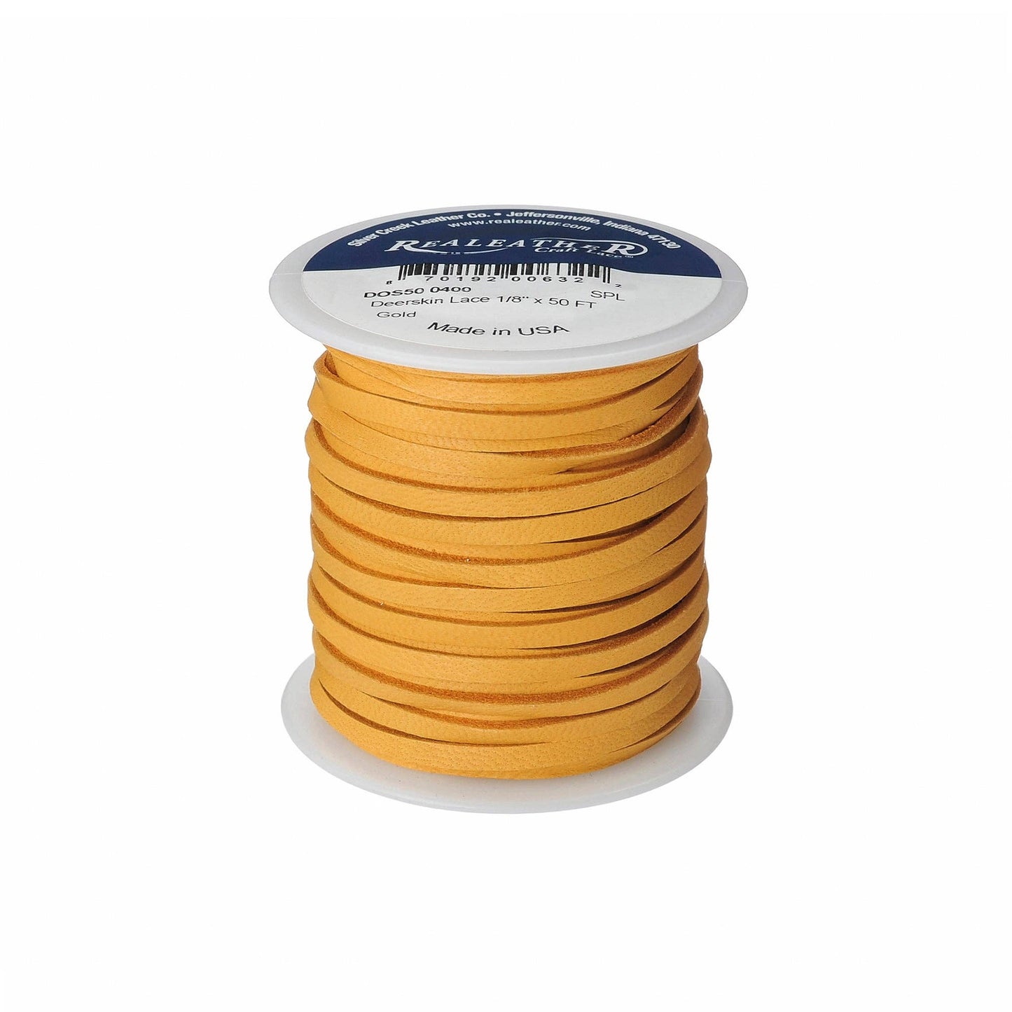 1/8" Deerskin Leather Lace, 50 ft -Leathercraft Craft Supply