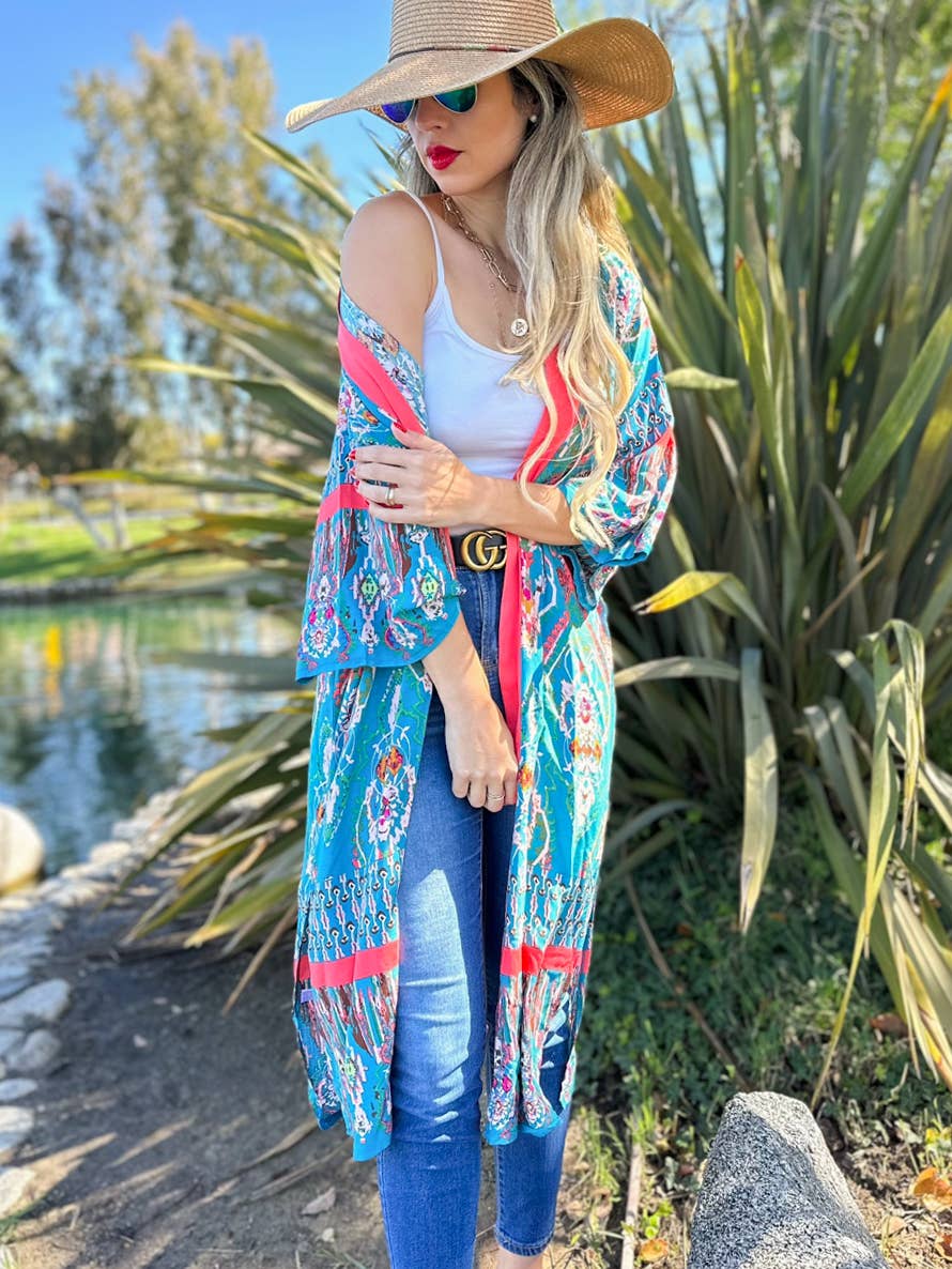 Floral Maxi Kimono