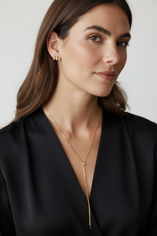 18k Gold Filled Tassel Necklace