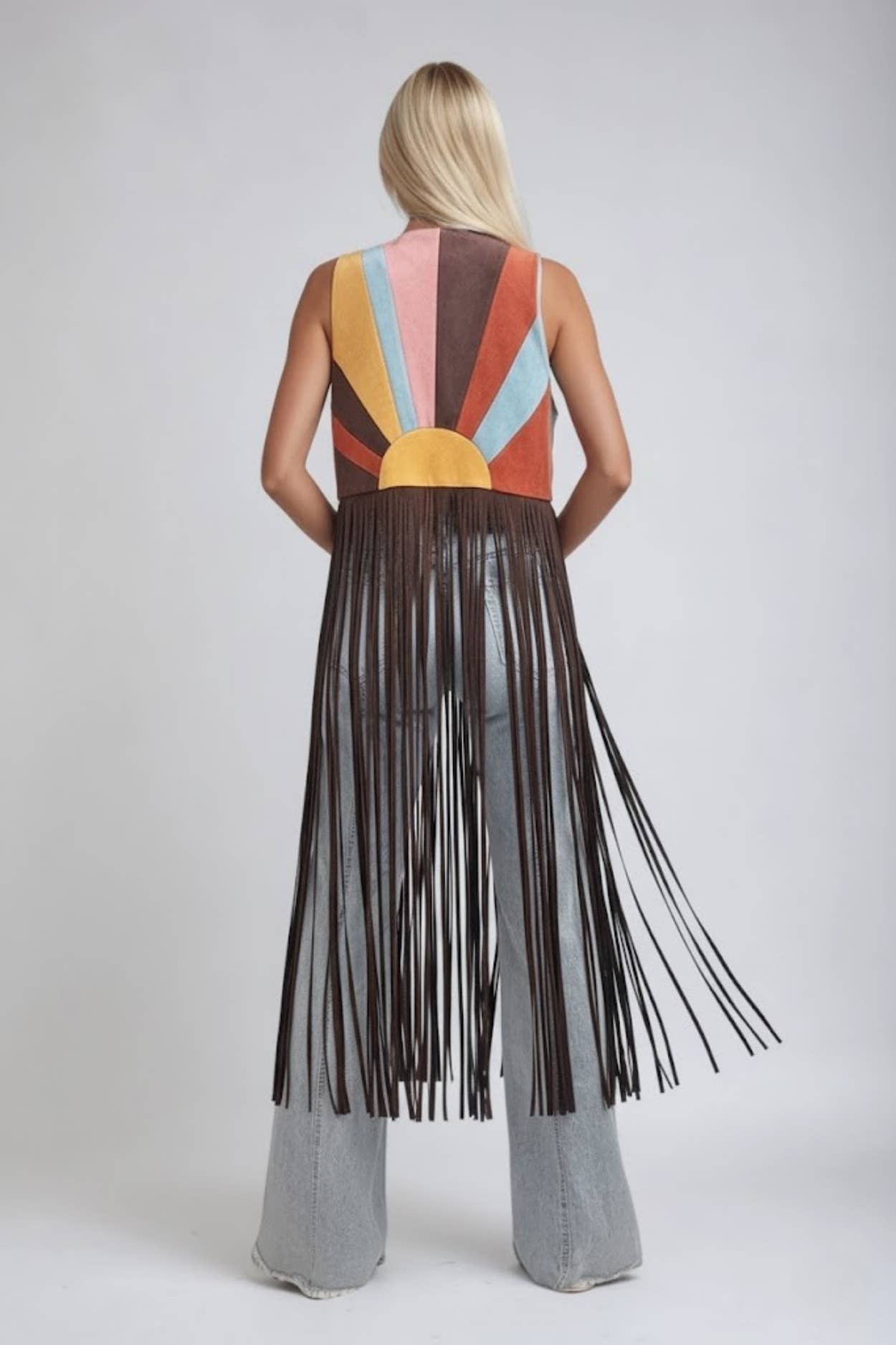 Sunrise Fringe Vest