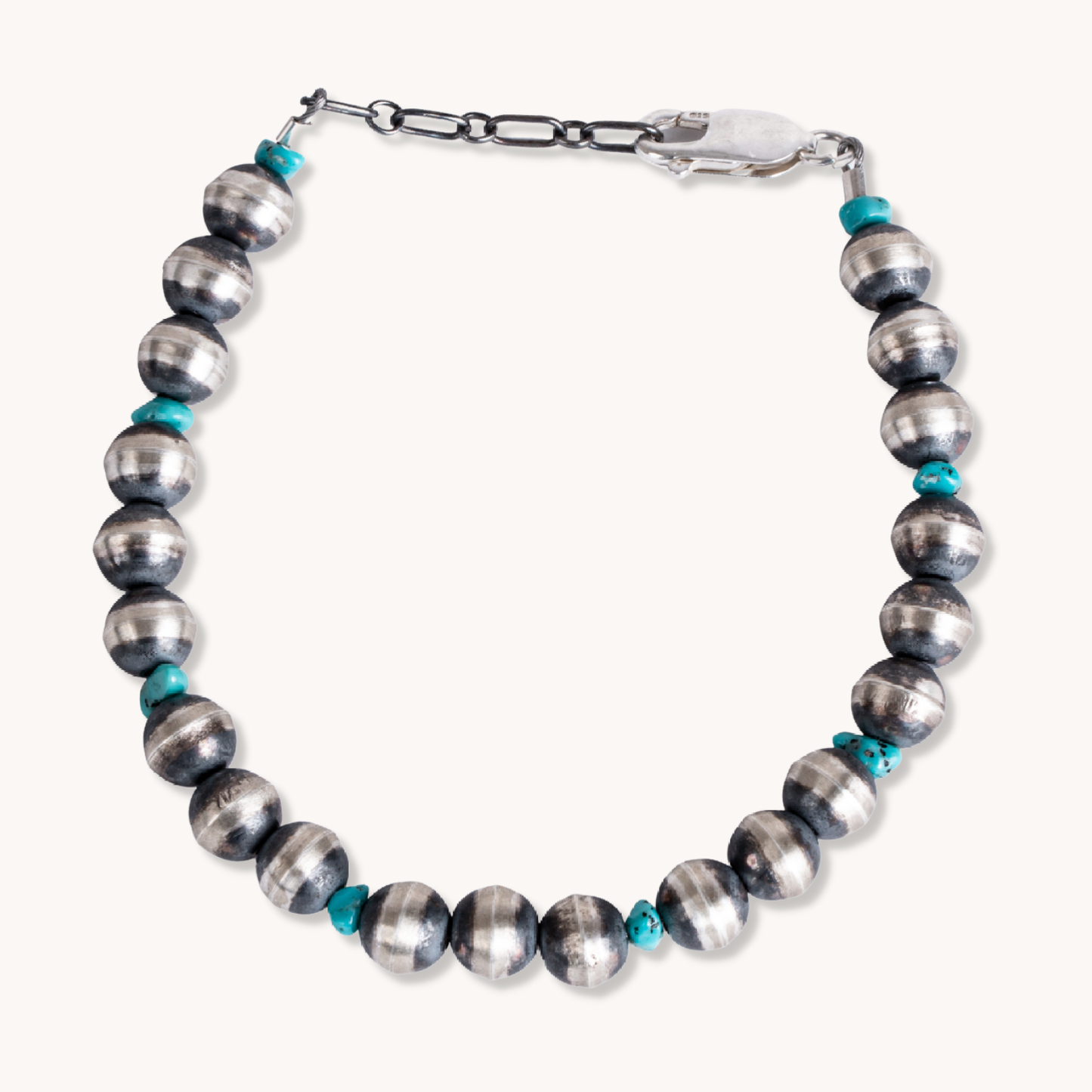 Desert Blossom: Turquoise Grand Pearls Bracelet (7mm)
