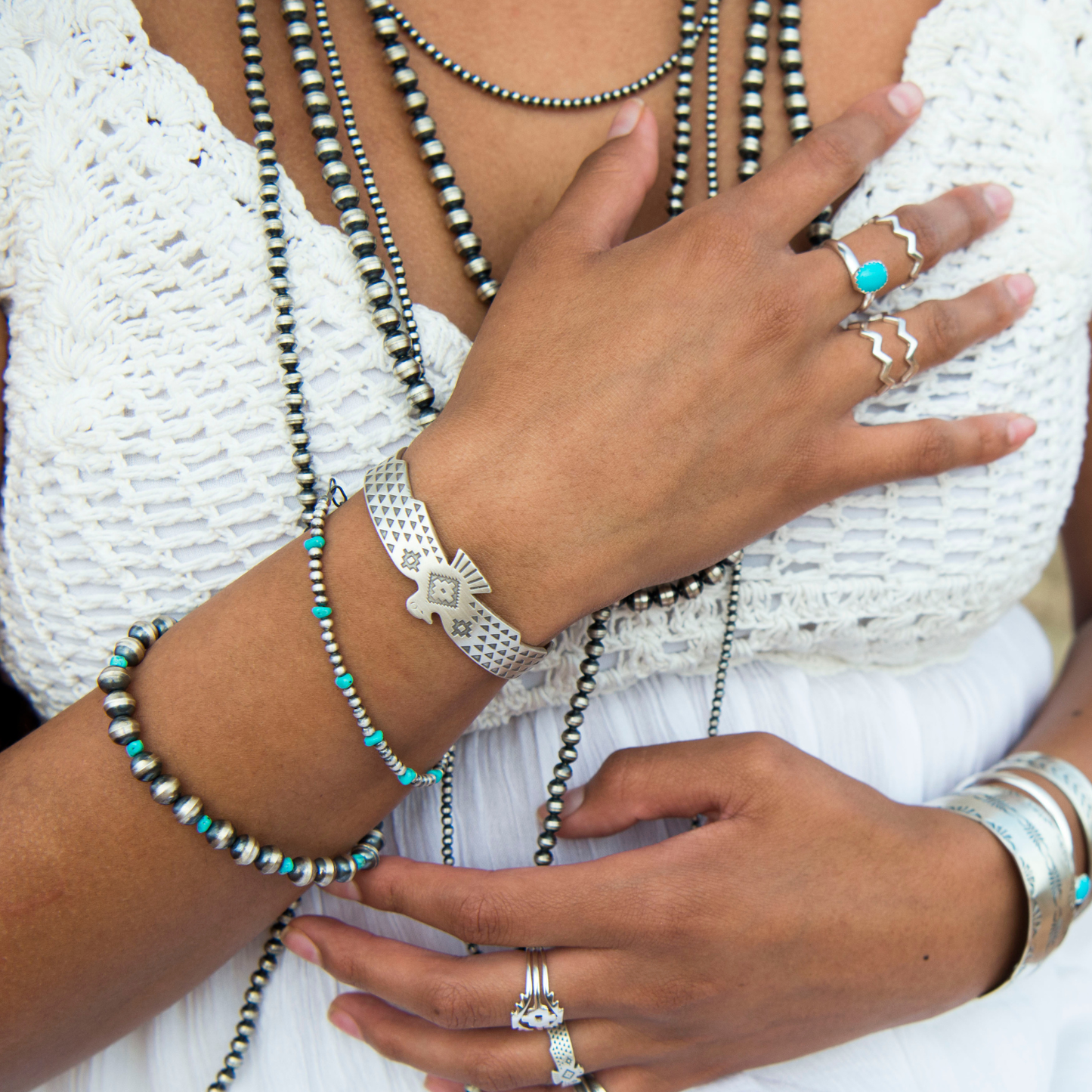 SkyWeaver: Thunderbird Rising Cuff Bracelet