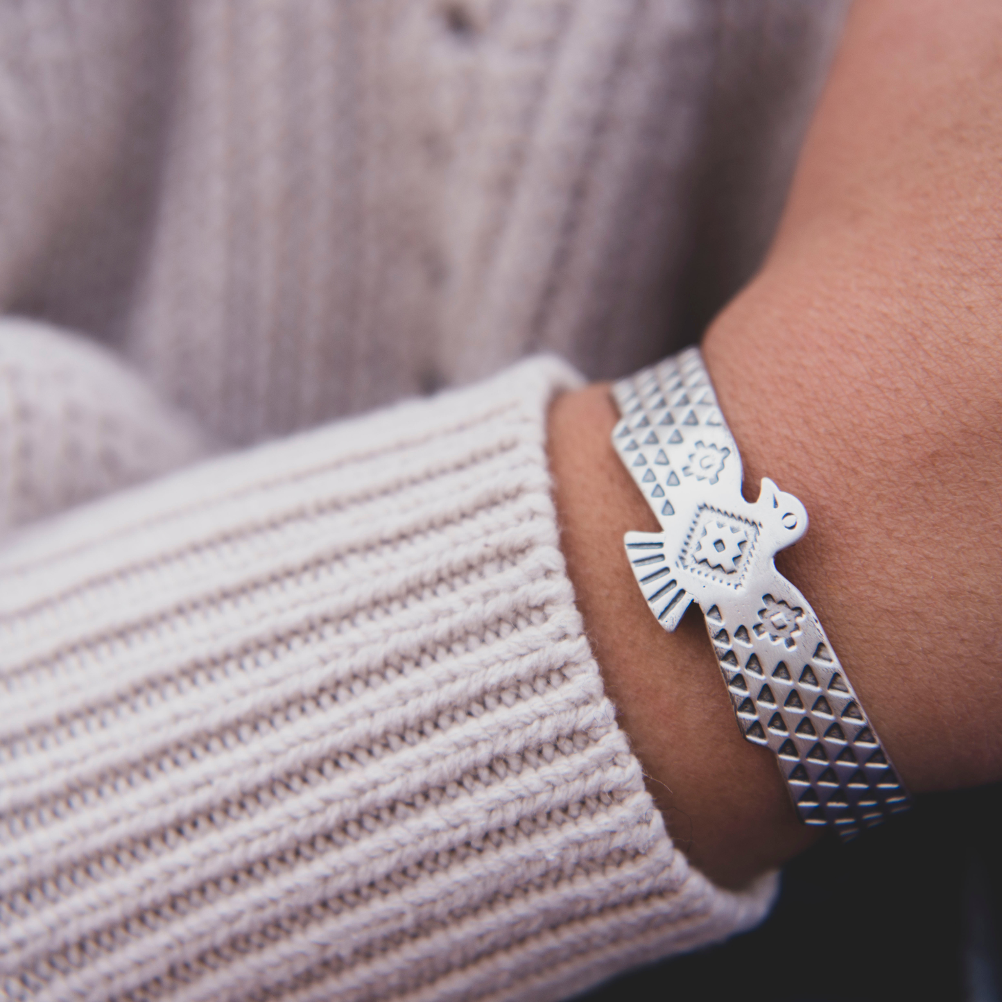 SkyWeaver: Thunderbird Rising Cuff Bracelet