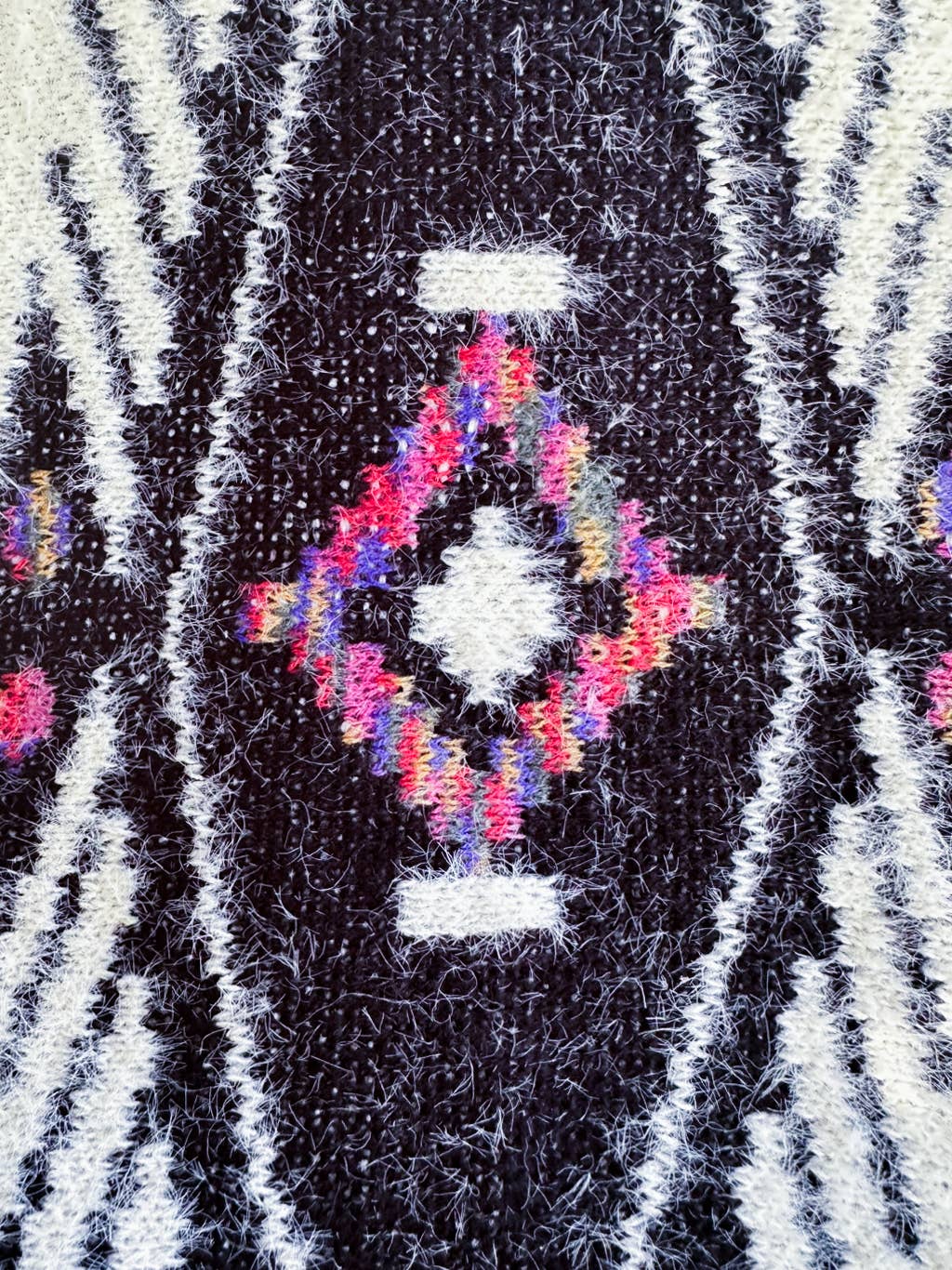 Aztec Knit Poncho