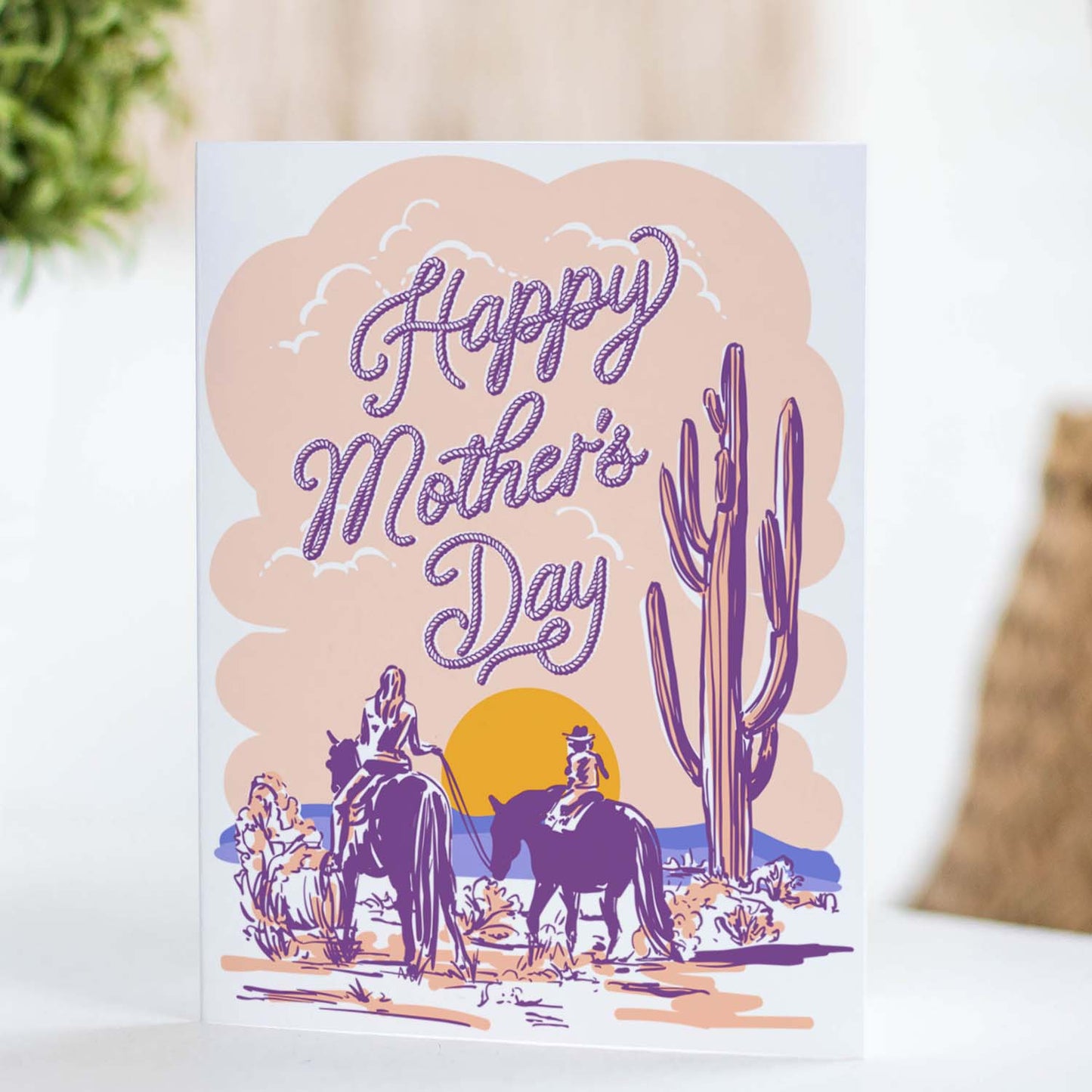 Trail Ride Mother's Day A2 Greeting Card