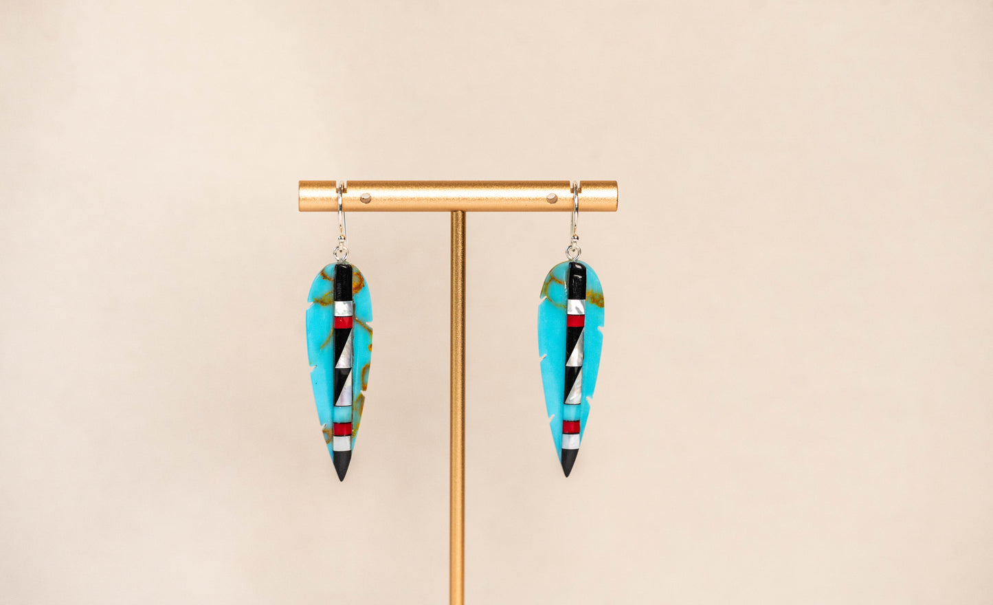 Earrings Gemstone Feathers