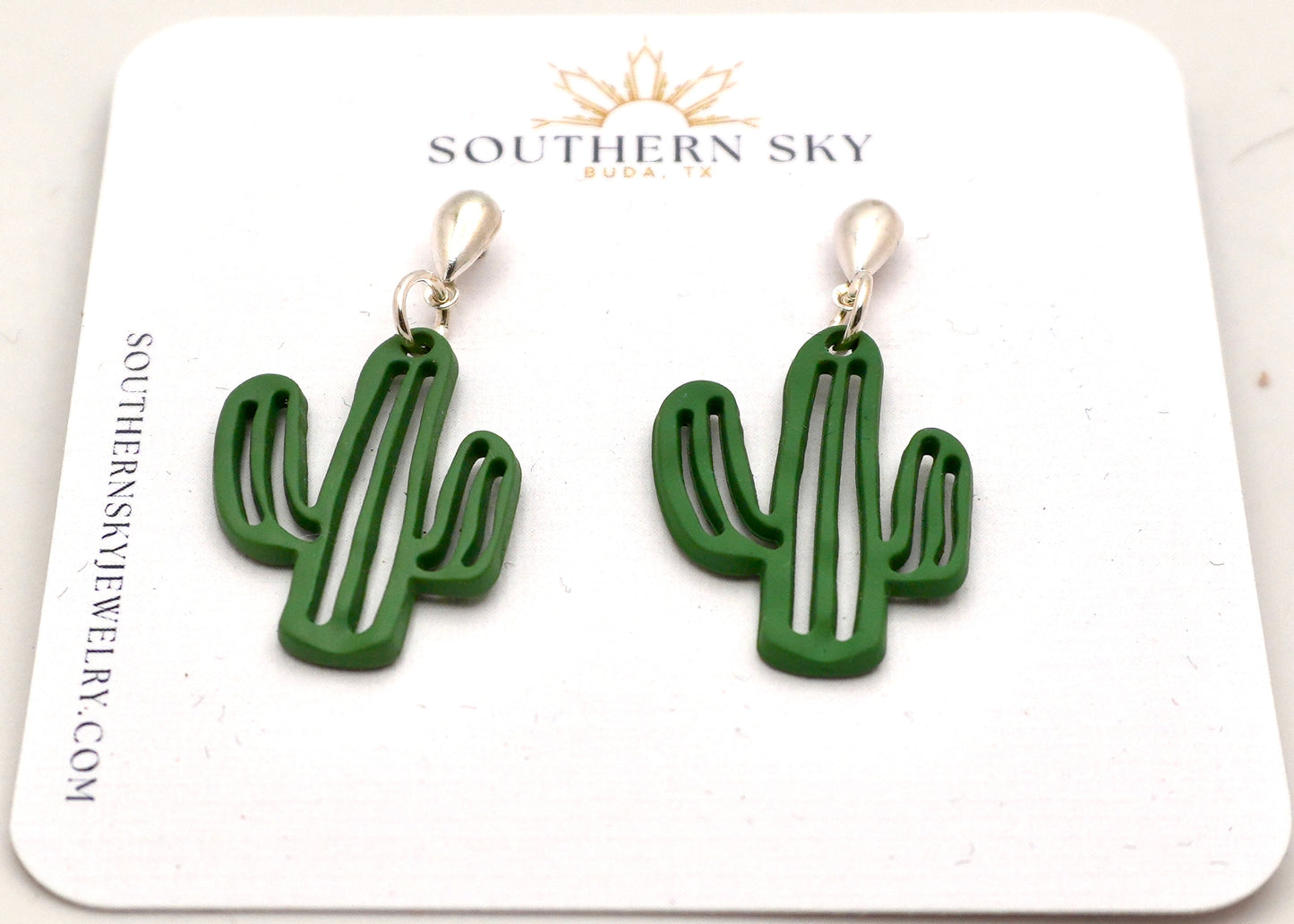 Earrings- saguaro cactus post drops