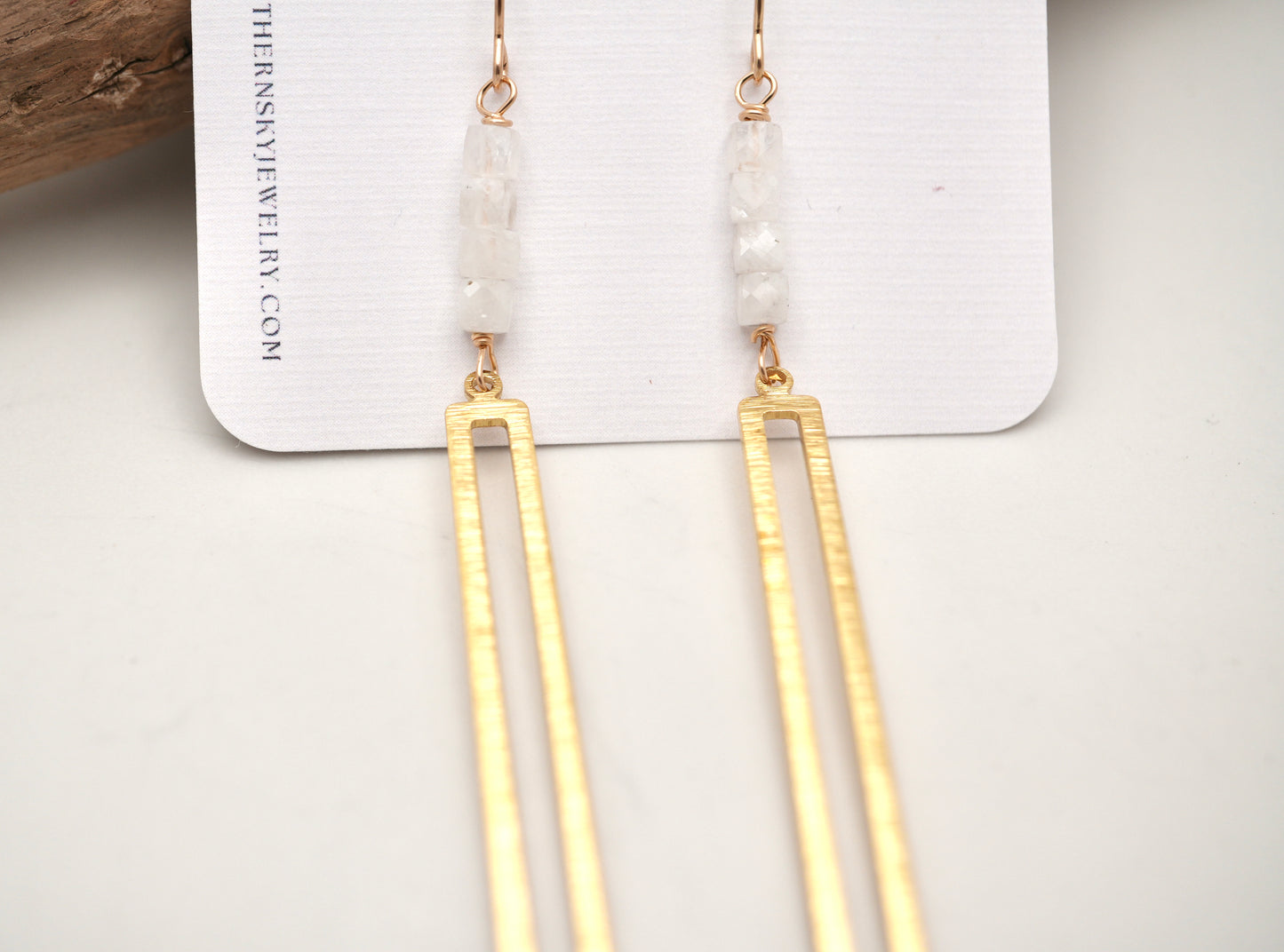 Moonstone Dangle Earrings