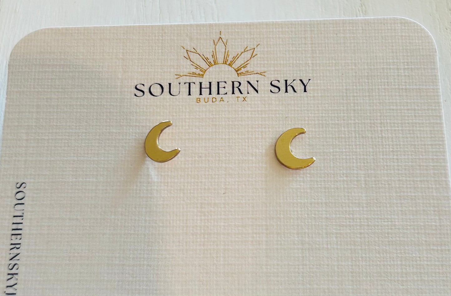 Earrings 14K Gold Moons