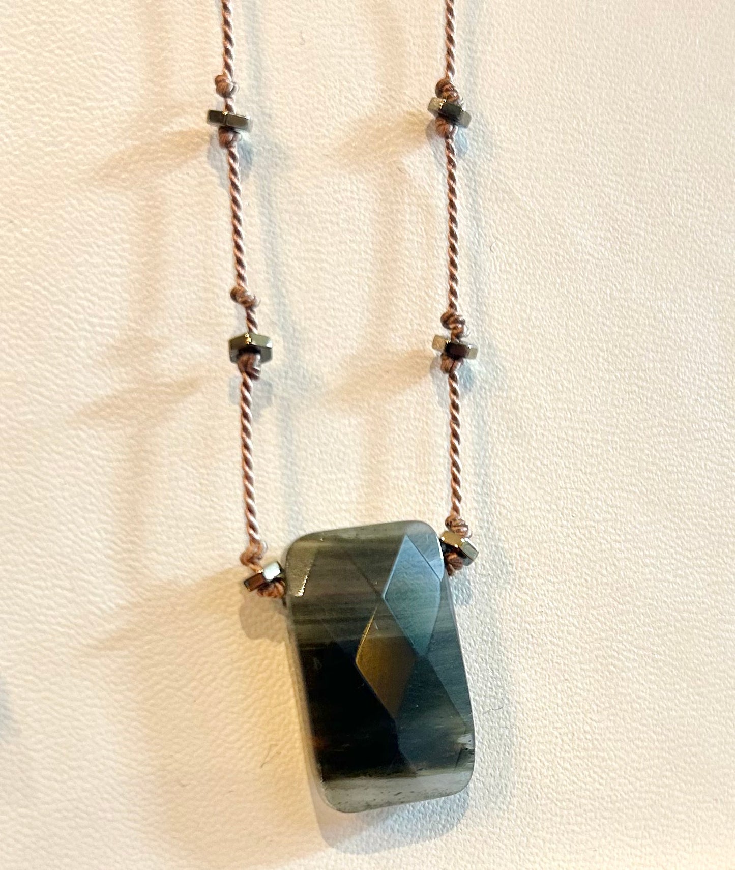 Necklace Silk Quartz Pendant