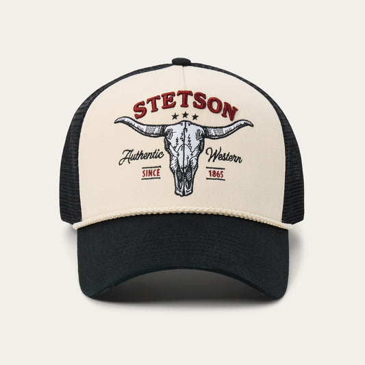 STETSON Ball Cap - Skull Authentic Western Since 1865