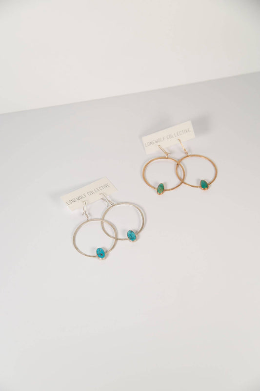 Turquoise Hoops