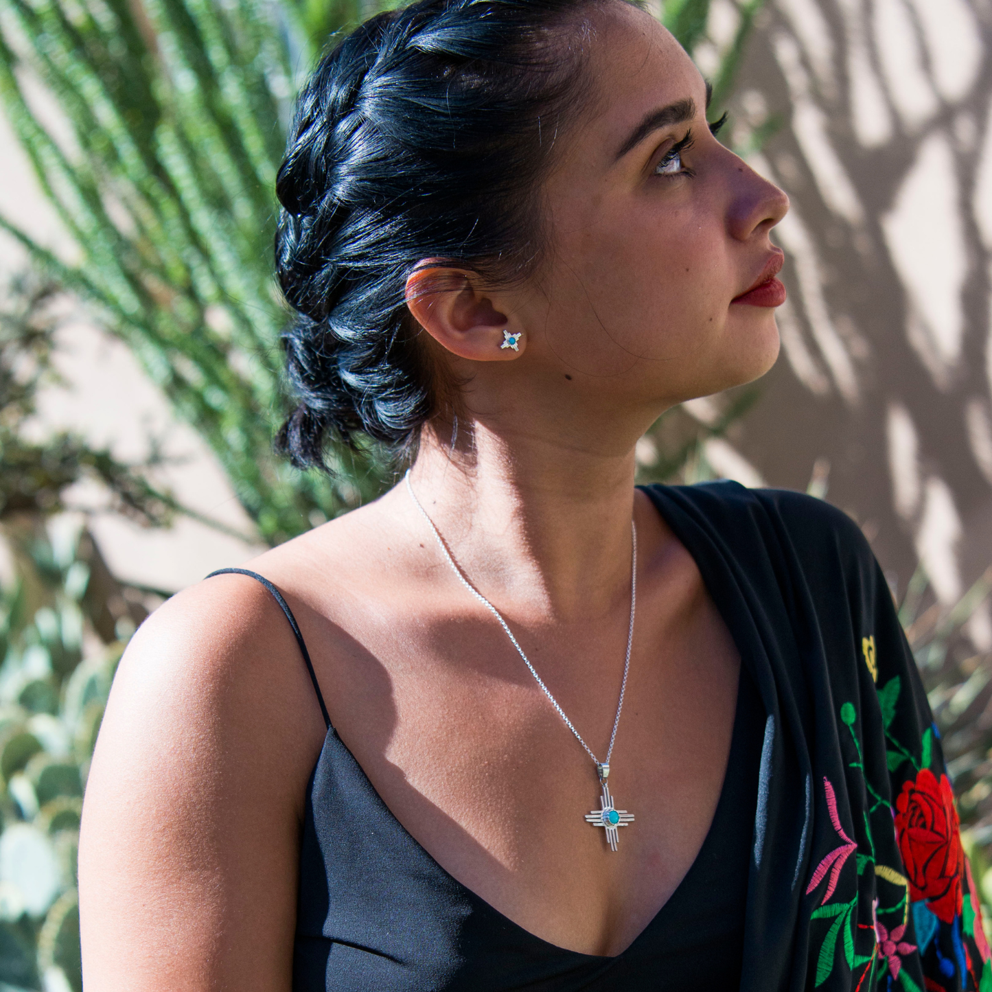Enchantment: Turquoise Mini Zia Stud Earrings