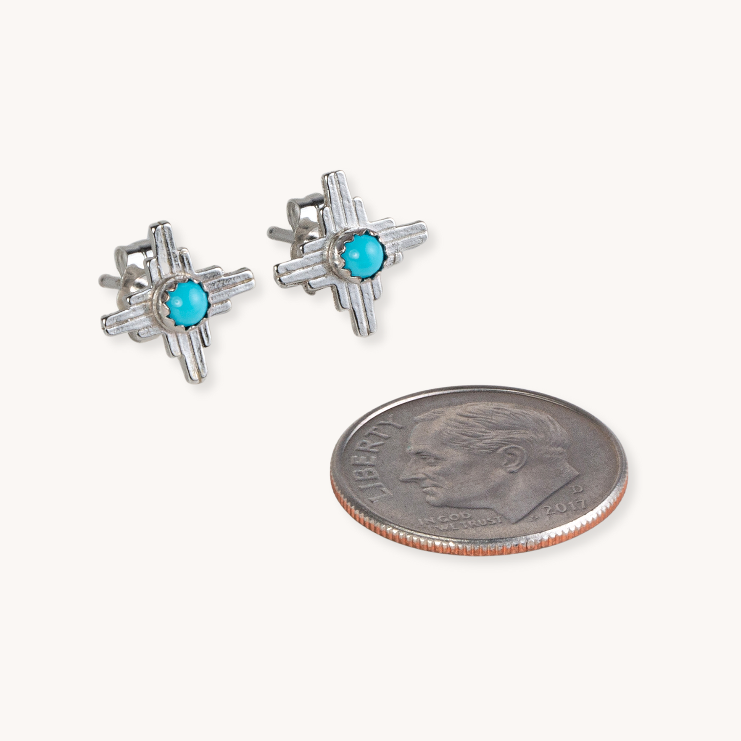 Enchantment: Turquoise Mini Zia Stud Earrings