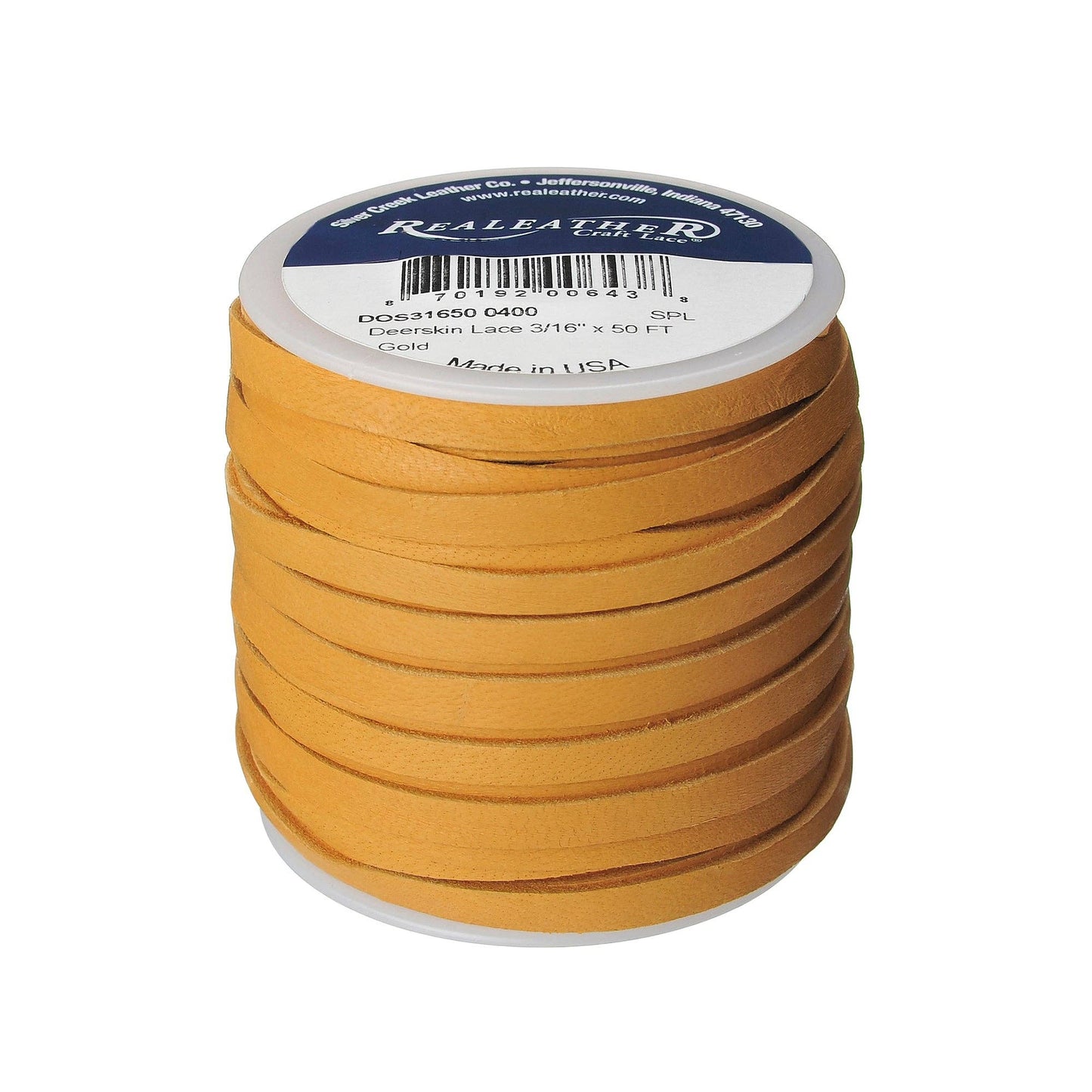 3/16" Deerskin Lace, 50 ft- Leathercraft Supply