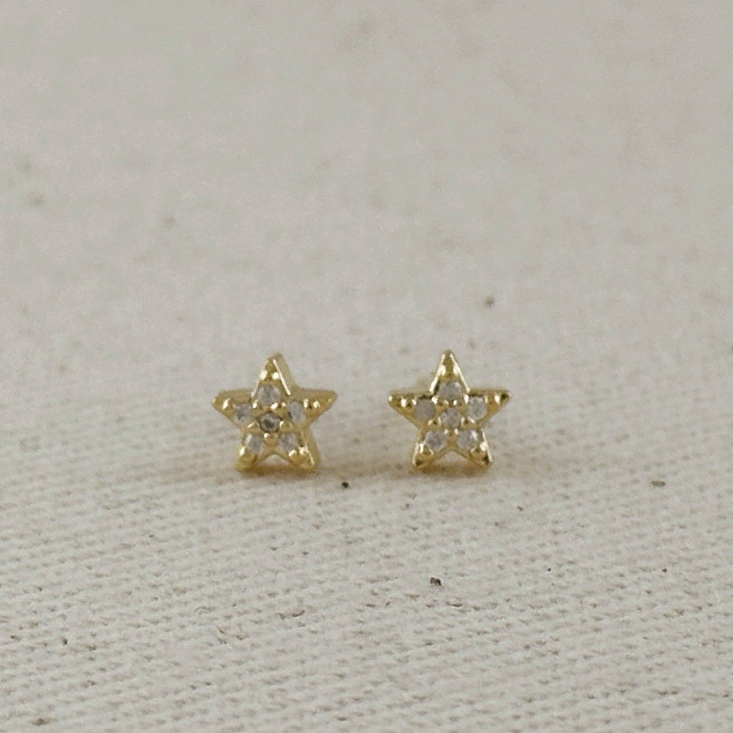 Mini CZ Star Stud Earrings