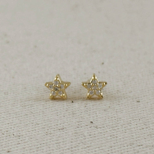 Mini CZ Star Stud Earrings