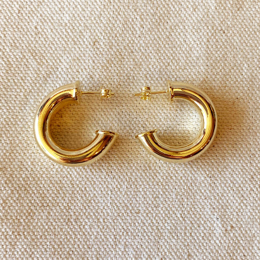 Chubby Hoops 18k Gold filled