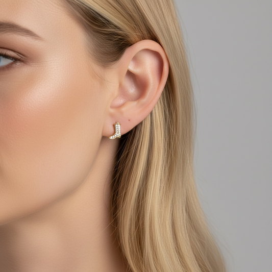 Mini Cowgirl Boot Earrings